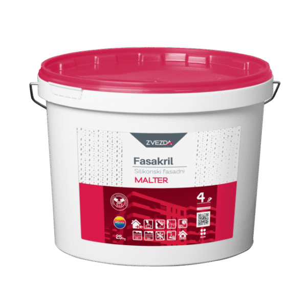 силиконова мазилка влачена Фасакрил 2мм R 25кг