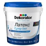 латекс DEKORATOR супер бял